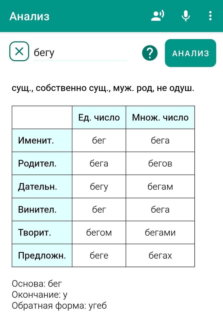 Морфологический разбор